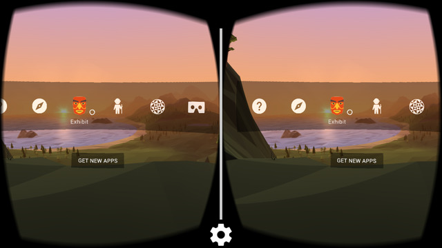 Google cardboard is the official app for google's VR headset. It offers some VR content.