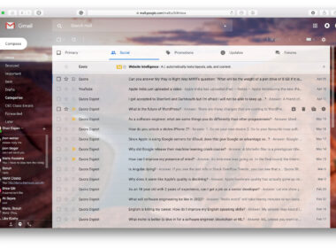 The gmail website has received a massive design and feature update