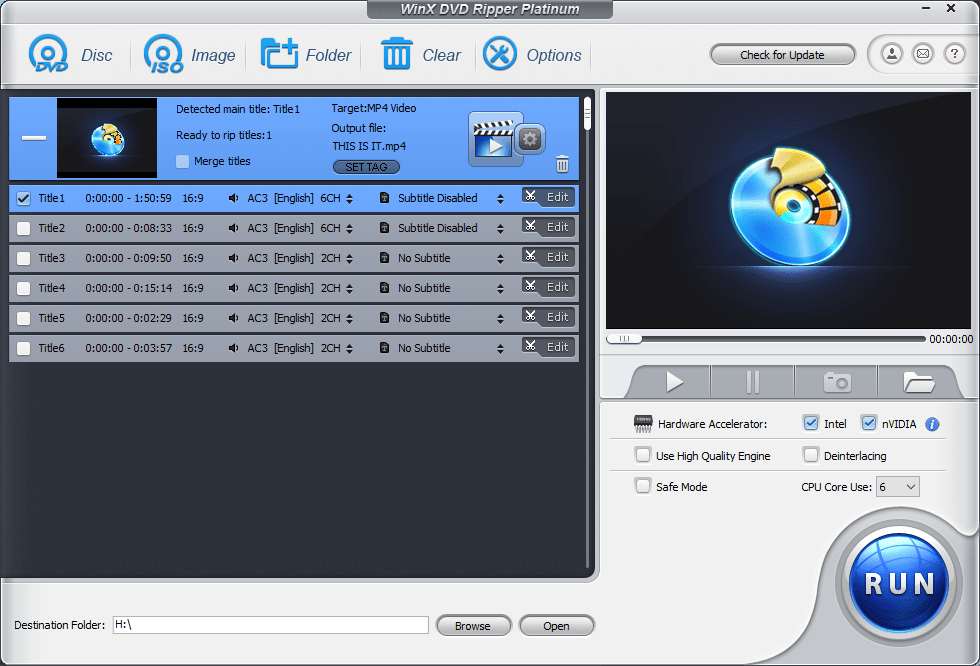 Backup dvd with winx dvd ripper