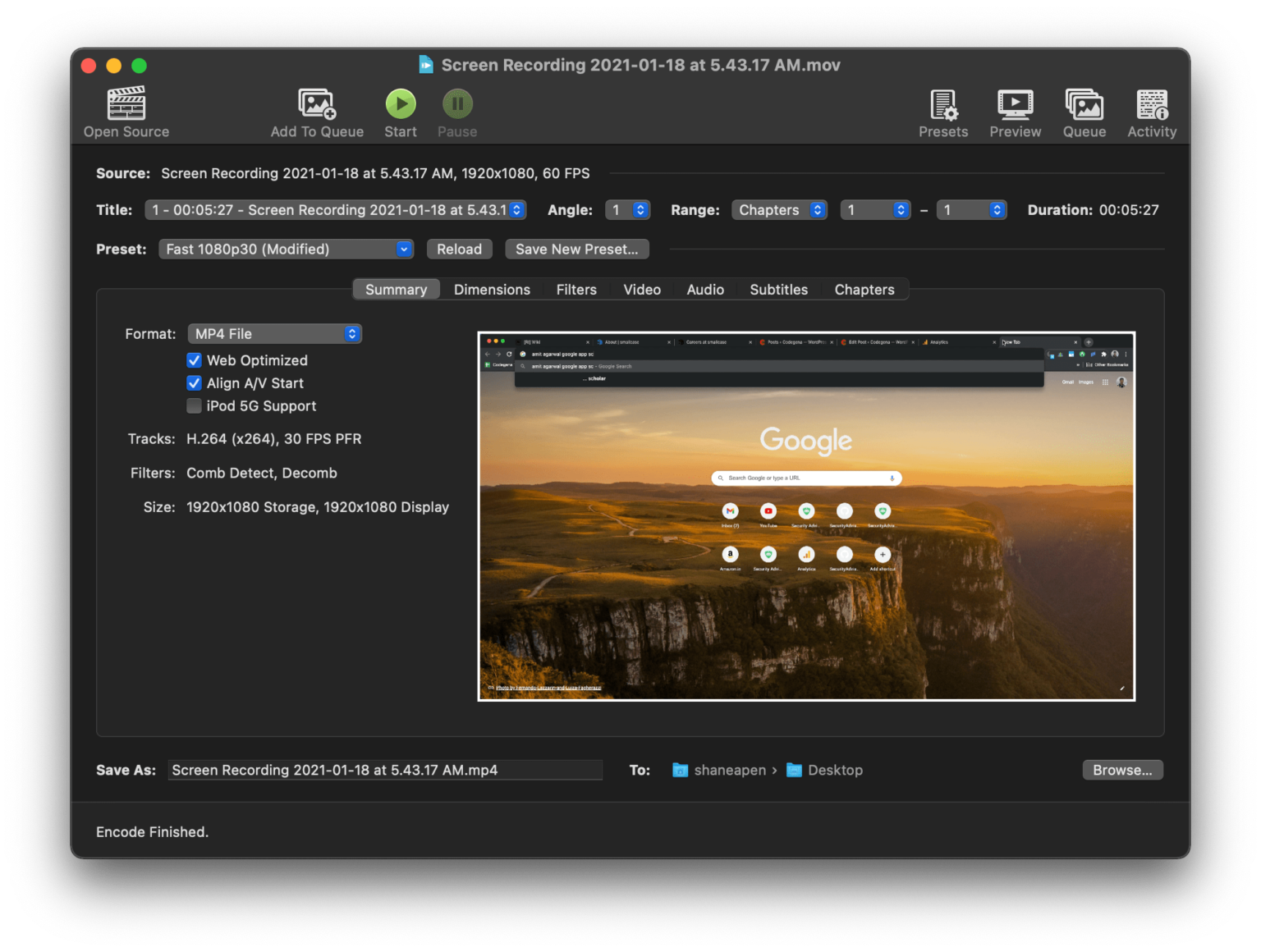 Reduce macos screen recording file size with this app codegena