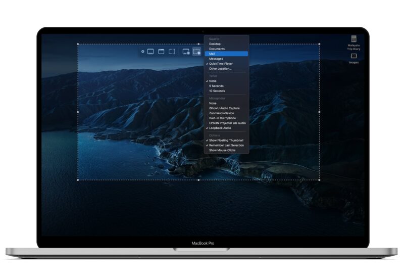 screen record with audio on mac